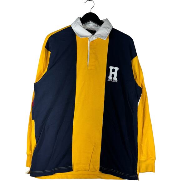 Tommy Hilfiger Color Block Long Sleeve Polo - Picture 1 of 7